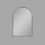 600x900mm Matte Black Framed LED Mirror
