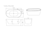 ISEO Freestanding Bathtub - Gloss White