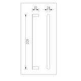Bellino Gun Metal Grey 600mm Single Towel Rail