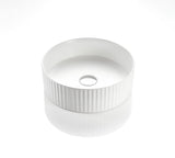 VITO Geneva Fluted Round Premium Ceramic Above-Counter Basin 360*360*115mm