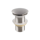 Brushed Nickel Pop Up Waste No Overflow