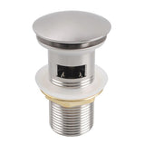 Brushed Nickel Pop Up Waste Overflow