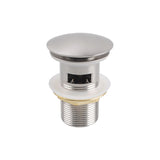 Brushed Nickel Pop Up Waste Overflow