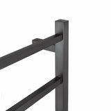 Brushed Gunmetal Heated Towel Rack 4 Bars
