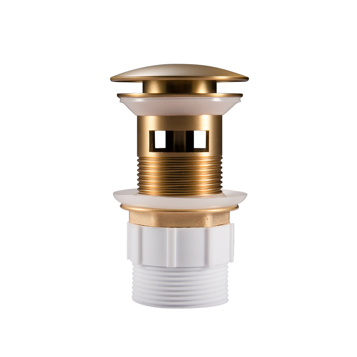 Brushed Brass Pop Up Waste Overflow