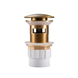 Brushed Brass Pop Up Waste Overflow