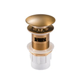 Brushed Brass Pop Up Waste Overflow