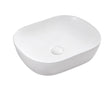 Chur 43 Counter-top Round-edged Square Basin - Matt White - MTO Marbles & Tiles Outlet