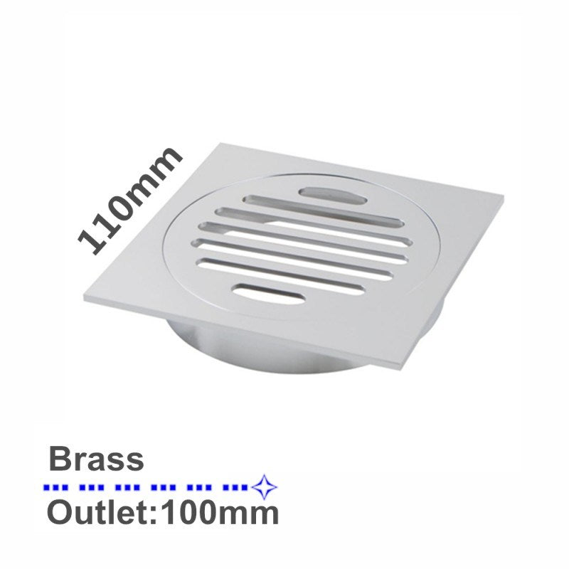 110x110mm Chrome Floor Drain