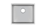 510x440x230mm Chrome Stainless Steel Single Bowl Kitchen Sink