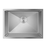 580x440x230mm Chrome Stainless Steel Single Bowl Kitchen Sink