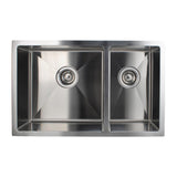 710x450x205mm Chrome Stainless Steel 1 & 1/2 Bowl Kitchen Sink