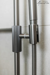 CADDENCE - Brushed Gunmetal Shower Rail