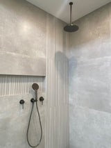 Gunmetal Shower Rail with Handheld Shower
