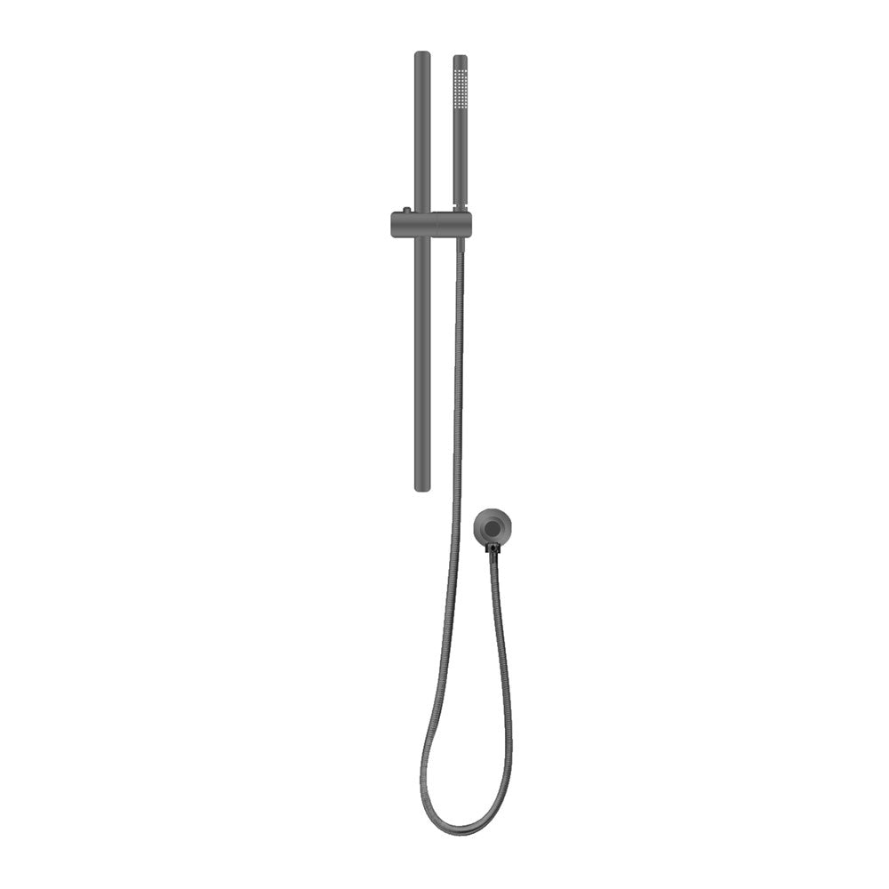 Gunmetal Shower Rail with Handheld Shower