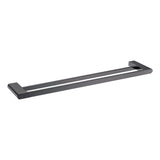 VOG - 800mm Gunmetal Double Towel Rail