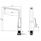 ESPERIA - Brushed Nickel Kitchen Mixer