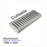 100x70x23mm Chrome Floor Grate - MTO Marbles & Tiles Outlet