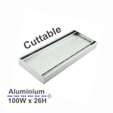 100x100x26mm Chrome Gold Tile Insert Grate - MTO Marbles & Tiles Outlet