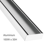 100x100x35mm Chrome Tile Insert Grate - MTO Marbles & Tiles Outlet