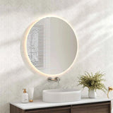 Luna LED Round Mirror 600mm - with Adjustable LED Lighting
