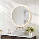 Luna LED Round Mirror 600mm - with Adjustable LED Lighting