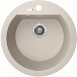 510x205mm Beige Granite Single Bowl Kitchen Sink