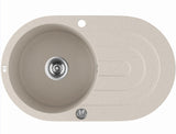 470x780x204mm Beige Granite Single Bowl Kitchen Sink