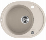 470x580x198mm Beige Granite Single Bowl Kitchen Sink