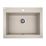 490x550x220mm Beige Granite Single Bowl Kitchen Sink