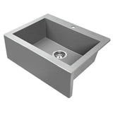 490x580x220mm Grey Granite Single Bowl Kitchen Sink