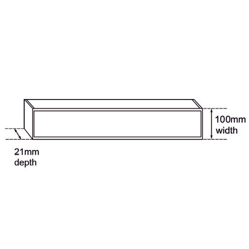100x100x21mm Brushed Black Ezy Flow Tile Insert Grate