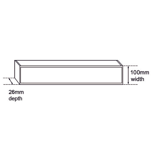 100x100x26mm Brushed Silver Ezy Flow Tile Insert Grate