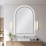 600x900mm Gunmetal Framed LED Mirror