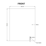 600x750mm LED Mirror