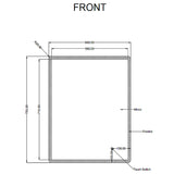 600x750mm LED Mirror