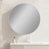 600mm Brushed Nickel Framed Mirror