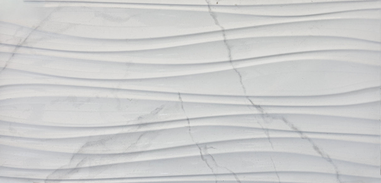 3D WAVE CARRARA FEATURE - MTO Marbles & Tiles Outlet
