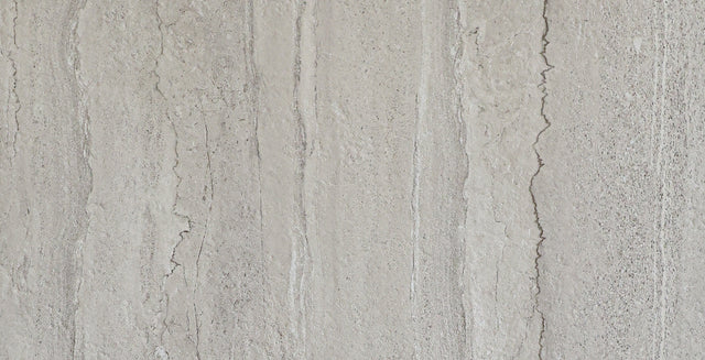 Travertine Vein Cut Light Grey 3D Deep Ink - MTO Marbles & Tiles Outlet