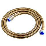 1500mm Brushed Brass Stainless Steel Shower Hose - MTO Marbles & Tiles Outlet