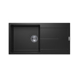 1000x500mm Black Granite Single Bowl Kitchen Sink
