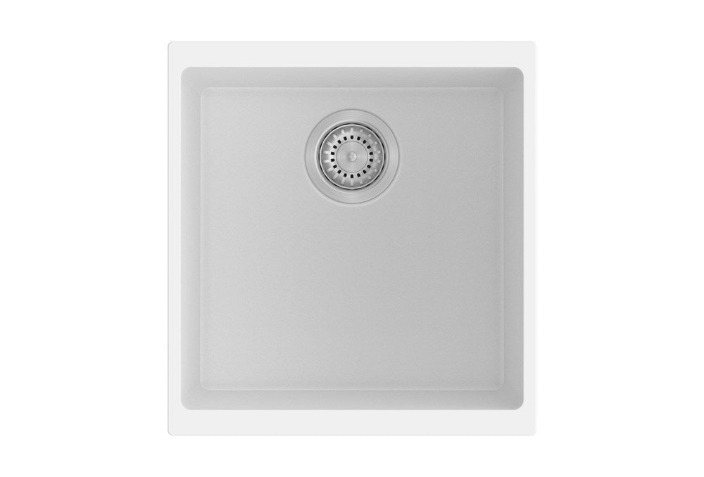 430x460x200mm White Granite Single Bowl Kitchen Sink