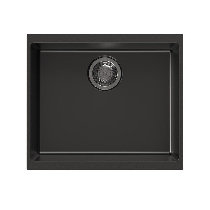 530x460x220mm Black Granite Single Bowl Kitchen Sink