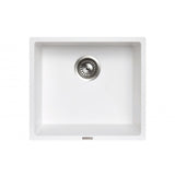 457x406mm White Granite Single Bowl Kitchen Sink