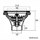 Gunmetal Kitchen Sink Waste No Overflow