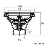 Granite Black Kitchen Sink Waste No Overflow