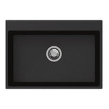 680x500x220mm Black Granite Single Bowl Kitchen Sink