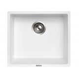457x406mm White Granite Single Bowl Kitchen Sink