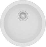 460mm White Granite Single Bowl Kitchen Sink