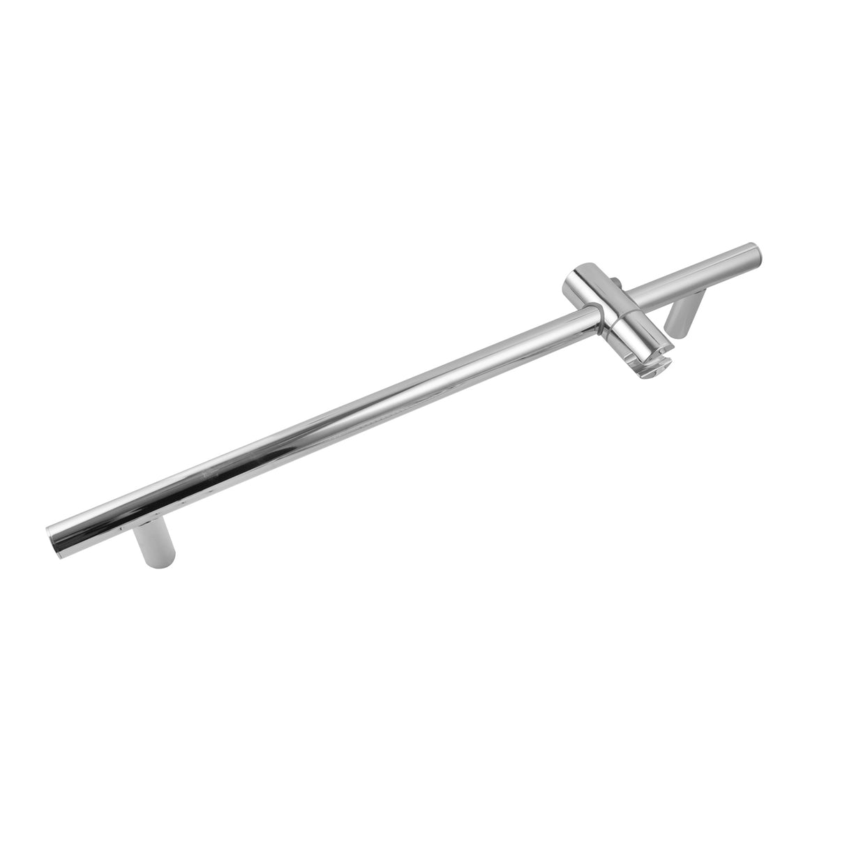 Chrome Shower Rail with Handheld Shower